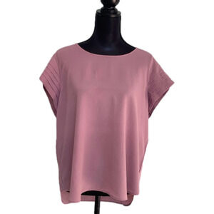 Lavender Ruffle Cap Sleeve Top